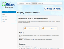 Tablet Screenshot of helpdesk.hostnetworks.com.au